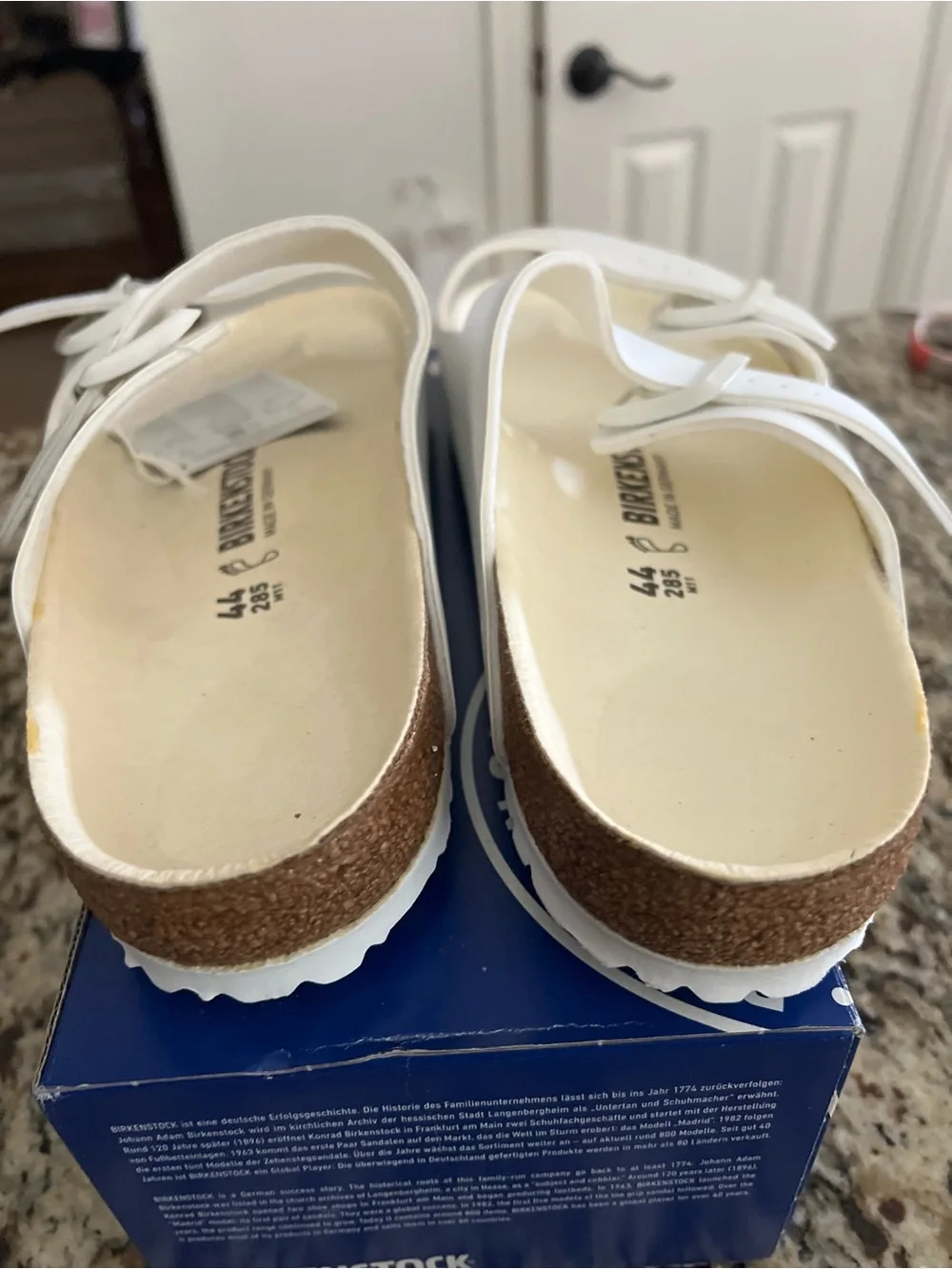 Birkenstock Arizona Triple White  Birko-Flor 44R
